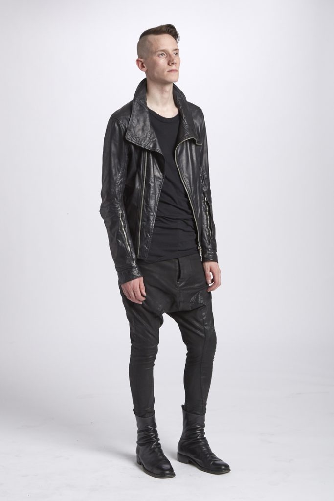 rick owens リックオウエンス レザー ジャケット インターシャ XS-